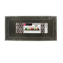 Plateau Dentelle Rectangulaire Noir Patisdecor