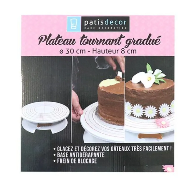 Plateau Tournant Gradue 30 Cm Patisdecor