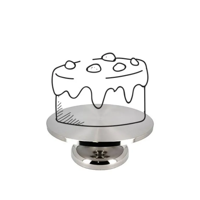 Plateau Tournant Pro Pour Gateau En Inox Patisdecor