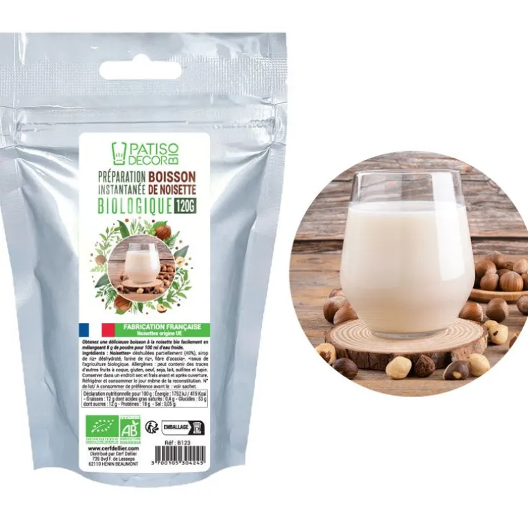 Preparation Instantanee Pour Boisson Noisette Biologique 120 G