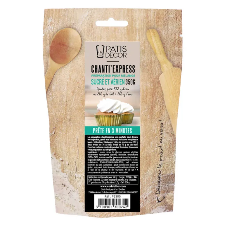 Preparation Pour Melange Sucre Et Aerien Chanti'Express 350 G