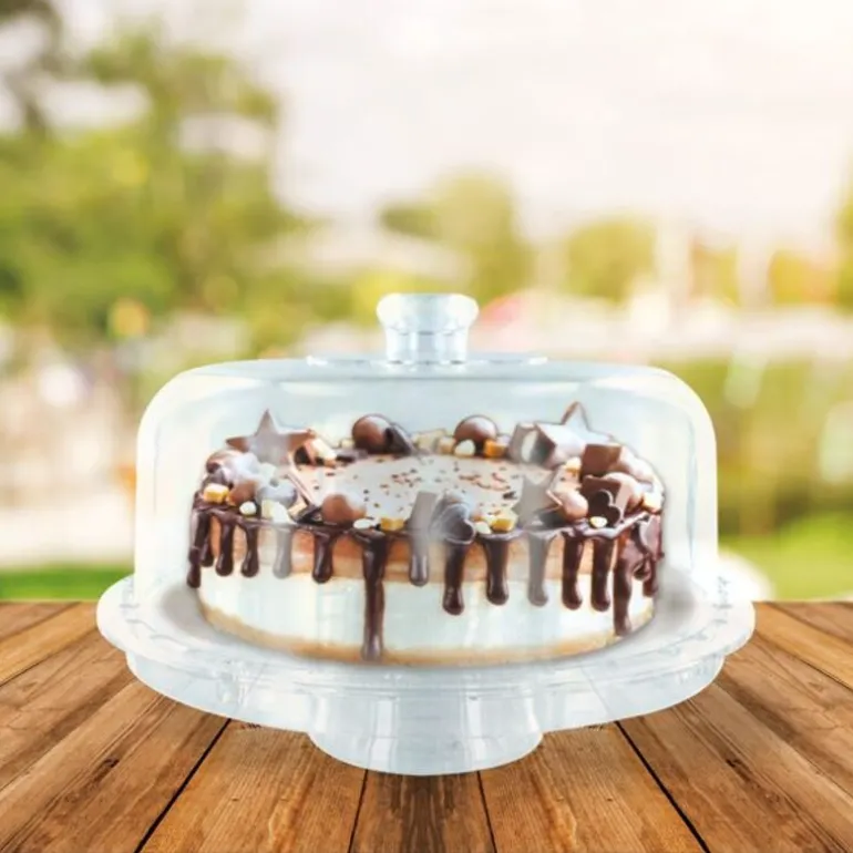 Presentoir Cloche A Gateau Sur Pied 28 Cm