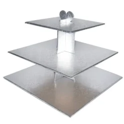 Presentoir Cupcakes Argent Carre