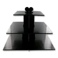 Presentoir Cupcakes Noir Carre