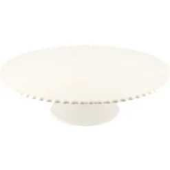 Presentoir Gateau En Ceramique Perles 31 Cm