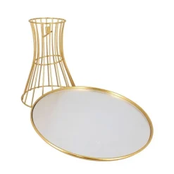 Presentoir Gâteaux Miroir Dore Patisdecor 25 Cm