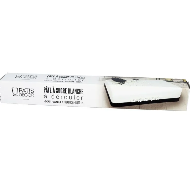Pâte À Sucre Etalee Rectangulaire Blanche Patisdecor