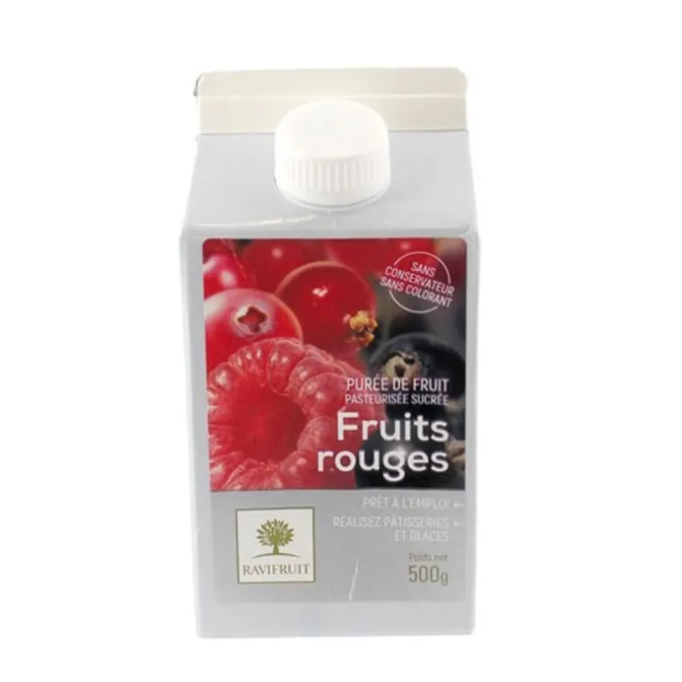 Puree De Fruits Rouges Ravifruit 500 G - Ddm 01/23