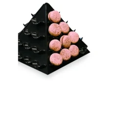 Pyramide À Macarons Noire Patisdecor