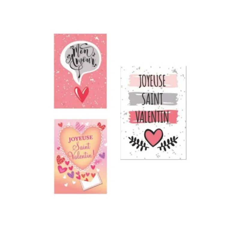 Rectangles Azyme Saint Valentin Assorties (X24)