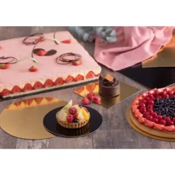 Rectangles Carton Noir / Or 60 X 40 Cm (X25)