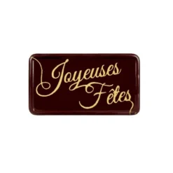 Rectangles Chocolat Joyeuses Fêtes (X64)