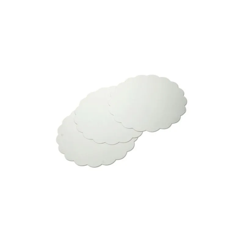 Rond Carton Festonne Blanc (X250)