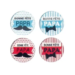 Ronds Chocolat Assortis Bonne Fete Papa (X54)