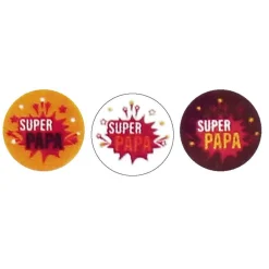Ronds Chocolat Super Papa / Super Heros Assortis (X40)