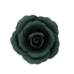 Rose Noire En Pastillage 9 Cm Patisdecor
