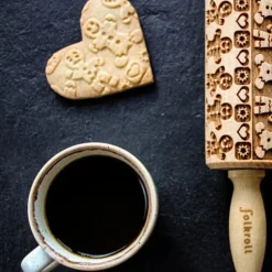 Rouleau Empreintes En Bois Bonhomme En Pain D'Épices