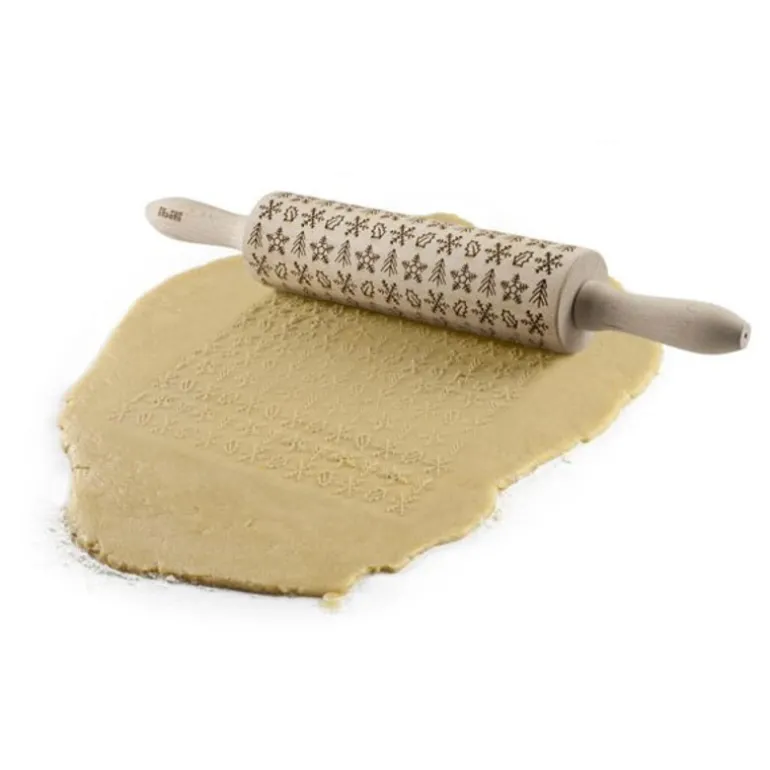 Rouleau Empreintes En Bois Theme Hiver