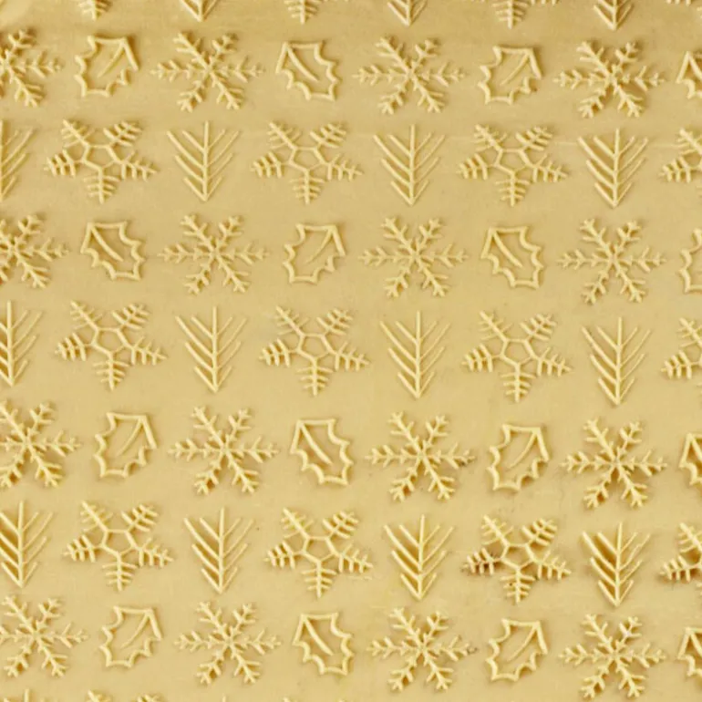 Rouleau Empreintes En Bois Theme Hiver