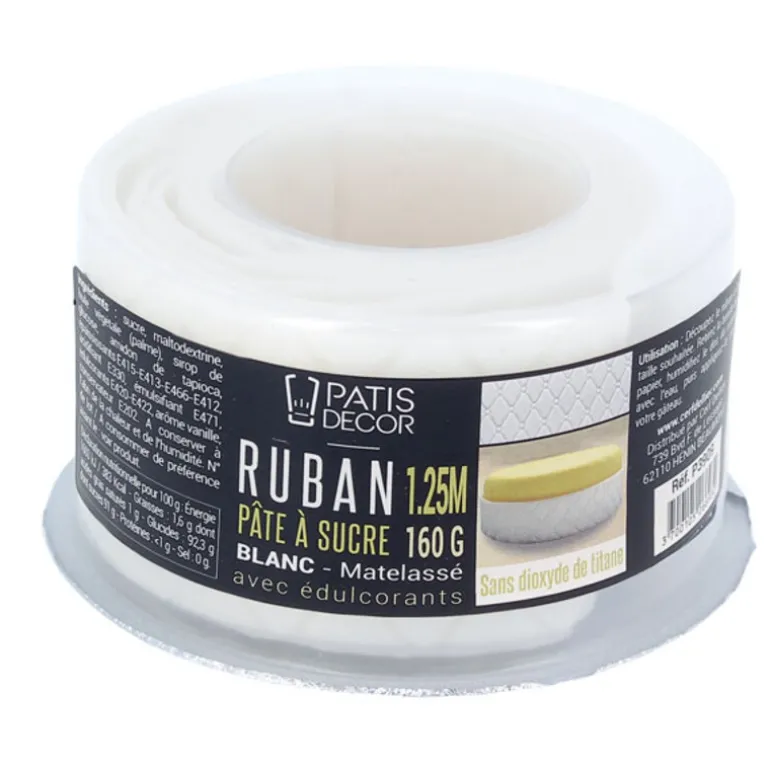 Ruban Pâte À Sucre Matelasse H 5 Cm (1,25 M)