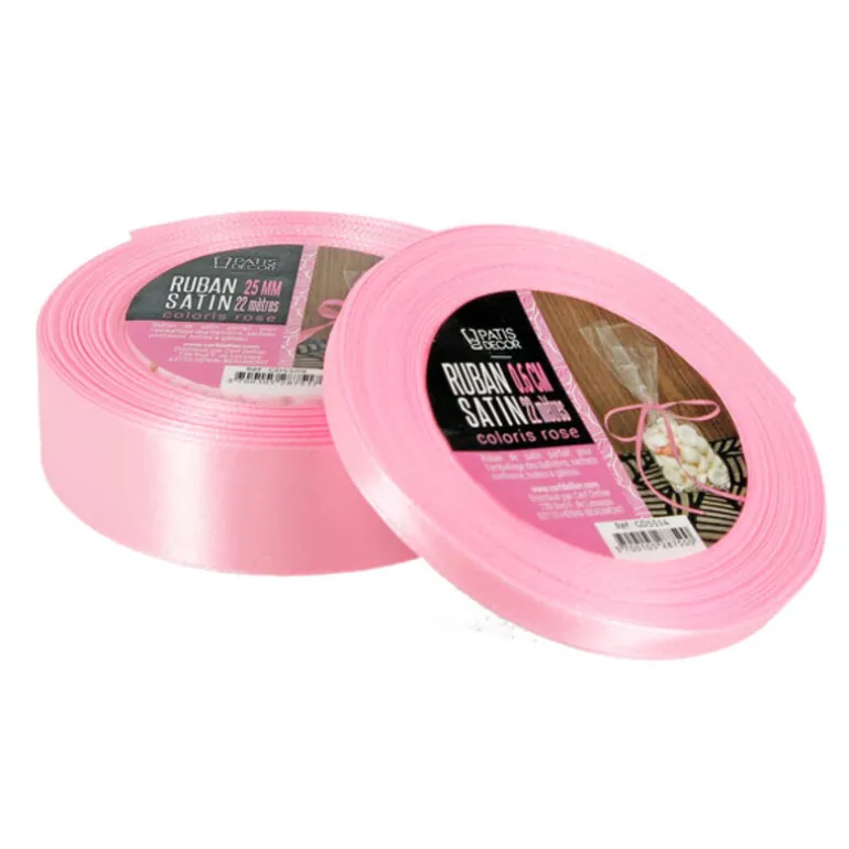 Ruban Rose Satin (22 M) Patisdecor