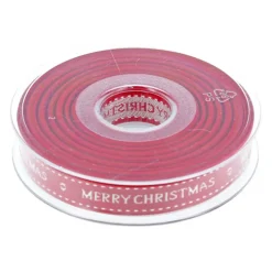 Ruban Rouge Merry Christmas 15 Mm (15 M)