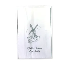 Sac A Pain Rond Kraft Blanchi X1000