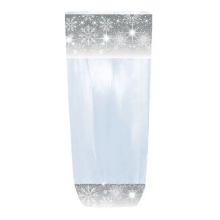 Sachet Fond Carton Flocons D'Argent (X100)