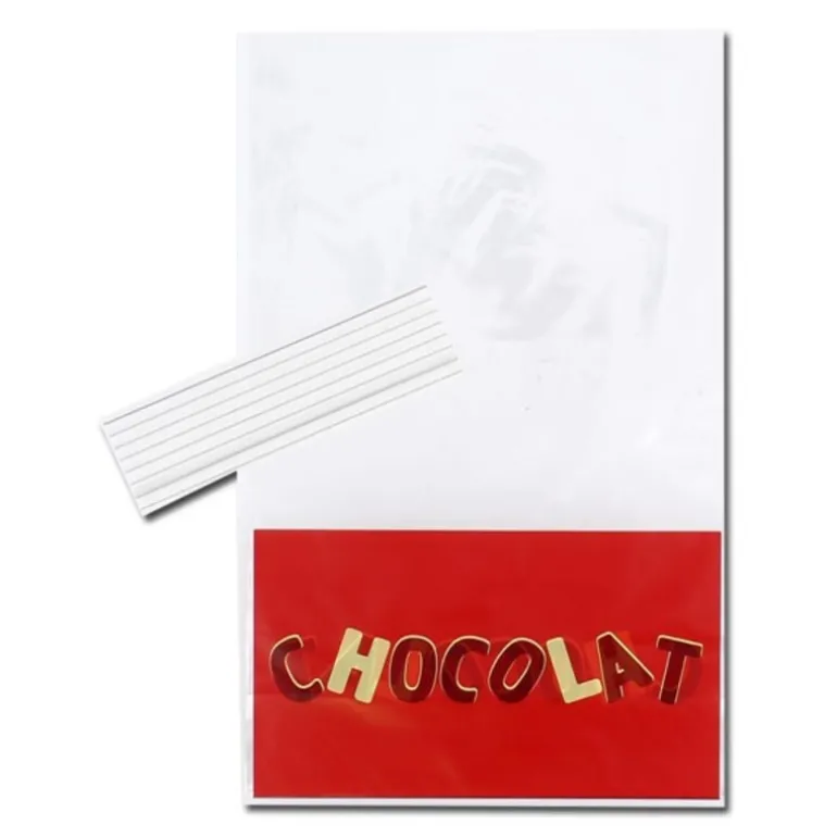 Sachets Chocolat + Liens 14 X 23 Cm (X10)