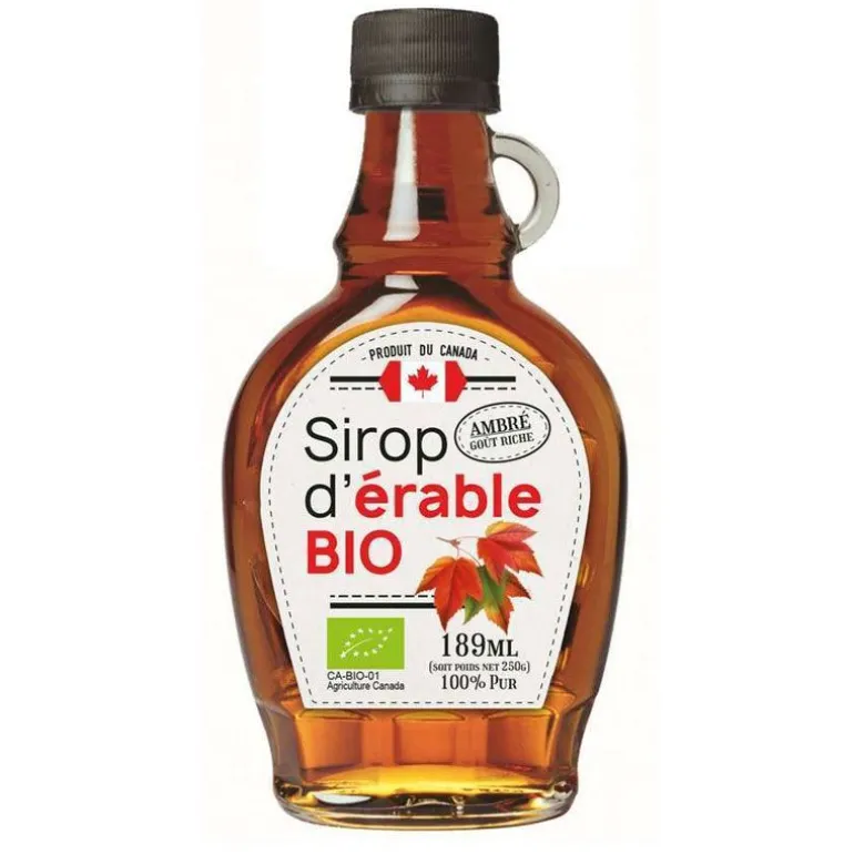 Sirop D'Erable Bio Ambre 189 Ml