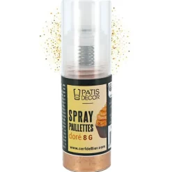Spray De Paillettes Dorees Patisdecor