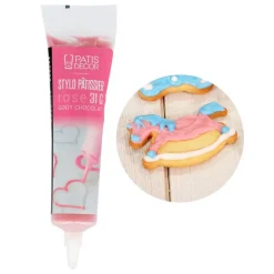 Stylo Patissier Rose Gout Chocolat Patisdecor