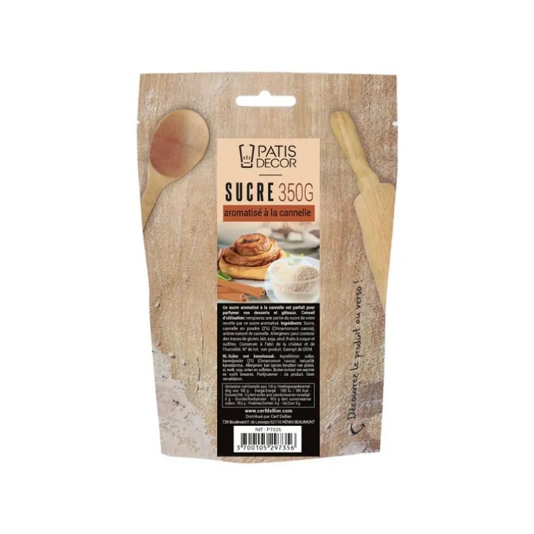 Sucre Aromatisé A La Cannelle Patisdecor 350 G