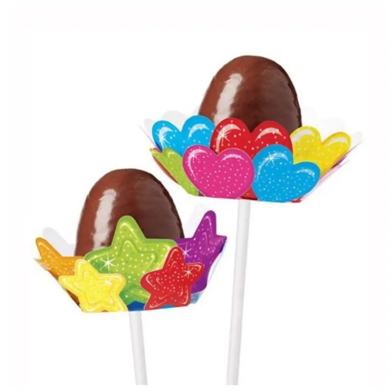 Support A Cake Pops Coeurs Etoiles Wilton (X8)