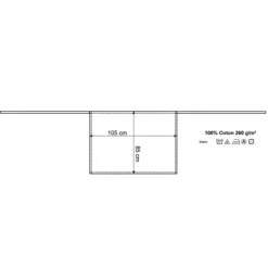 Tablier De Chef Blanc 85 X 105 Cm