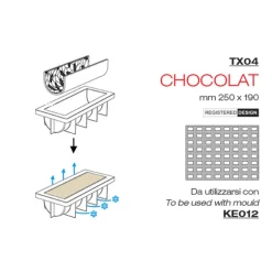 Tapis Silicone Texture Chocolat