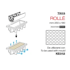 Tapis Silicone Texture Rolle