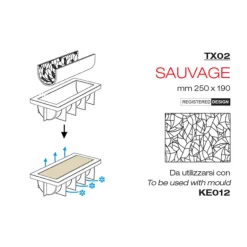 Tapis Silicone Texture Sauvage