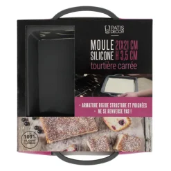 Tourtiere En Silicone 21 X 21 Cm