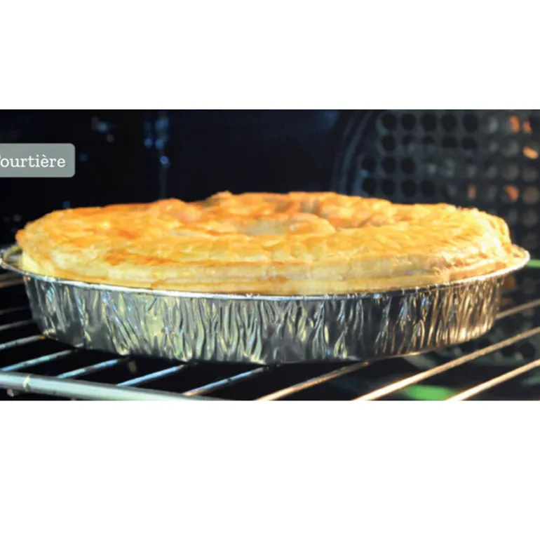 Tourtieres Jetables Hautes En Aluminium (X100)