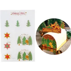 Transfert Chocolat Theme Noël Ourson