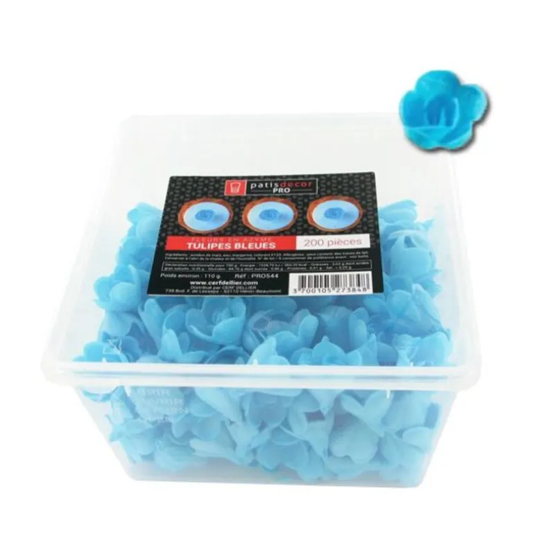 Tulipes Bleues En Azyme Patisdecor Pro (X200)