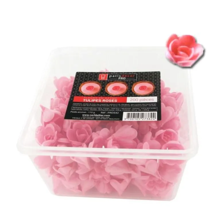 Tulipes Roses En Azyme Patisdecor Pro (X200)