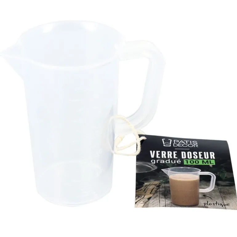 Verre Doseur Gradue Plastique 100 Ml