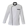 Veste Blanche Col Noir Manches Longues Zack